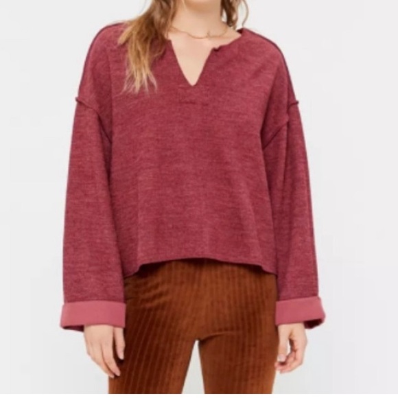 NWOT Urban Outfitters Faded Burgundy Sweater, Women’s - Picture 1 of 4